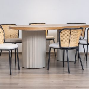 JASMINE Dining Table + 6 Martin Chairs