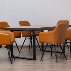 HARPER Dining Table + 6 Belfast Chairs