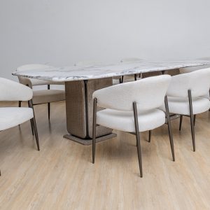 ZUMA Dining Table + 8 Alexa Chairs