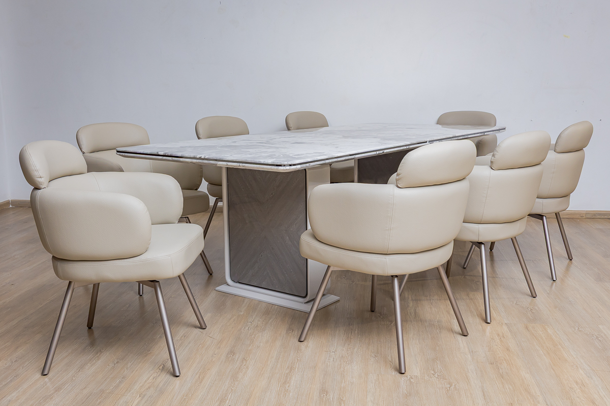 OSLO Dining Table + 8 Gracie Chairs