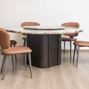 IMPERIAL Round Dining Table + 6 Range Chairs