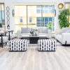 GEORJIO 9 Seater Fabric Sofa (4+3+1+1) + 2 Ottomans