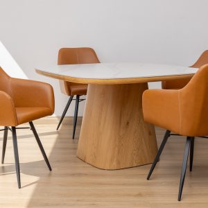 SIYA Dining Table + 4 Belfast Chairs