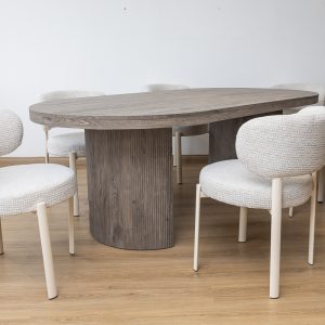 ROWE Dining Table + 8 Peaches Chairs