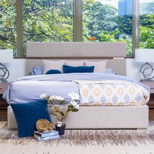OPHELIA King Bed + 2 Nightstands
