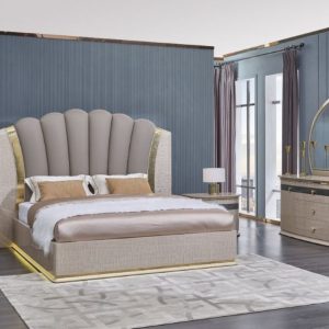 FALCON King Bed + 2 Nightstands